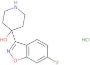 4-(6-Fluoro-1,2-benzoxazol-3-yl)piperidin-4-ol hydrochloride