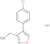 [4-(4-Chlorophenyl)-1,2-oxazol-3-yl]methanamine hydrochloride