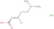 (2Z)-3-Chloro-5-(dimethylamino)pent-2-enoic acid hydrochloride