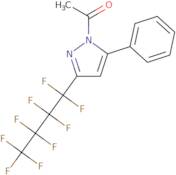 1-Acetyl-3-nonafluorobutyl-5-phenylpyrazole