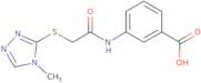 3-{2-[(4-Methyl-4H-1,2,4-triazol-3-yl)sulfanyl]acetamido}benzoic acid