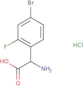 2-Amino-2-(4-bromo-2-fluorophenyl)acetic acid hydrochloride