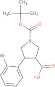 rac-(3R,4S)-4-(2-Bromophenyl)-1-[(tert-butoxy)carbonyl]pyrrolidine-3-carboxylic acid