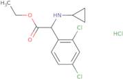 Ethyl 2-(cyclopropylamino)-2-(2,4-dichlorophenyl)acetate hydrochloride