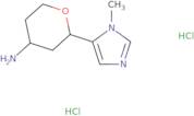 2-(1-Methyl-1H-imidazol-5-yl)oxan-4-amine dihydrochloride