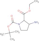 1-tert-Butyl 2-ethyl 3-aminopyrrolidine-1,2-dicarboxylate