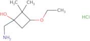 1-(Aminomethyl)-3-ethoxy-2,2-dimethylcyclobutan-1-ol hydrochloride