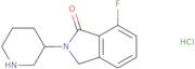 (S)-7-Fluoro-2-(piperidin-3-yl)isoindolin-1-one hydrochloride