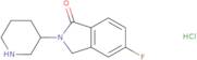 (S)-5-Fluoro-2-(piperidin-3-yl)isoindolin-1-one hydrochloride