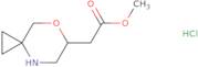 Methyl 2-{7-oxa-4-azaspiro[2.5]octan-6-yl}acetate hydrochloride