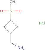 rac-1-[(1R,3R)-3-Methanesulfonylcyclobutyl]methanamine hydrochloride, trans