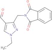 3-[(1,3-Dioxo-2,3-dihydro-1H-isoindol-2-yl)methyl]-1-ethyl-1H-pyrazole-4-carbaldehyde