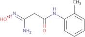 2-(N'-Hydroxycarbamimidoyl)-N-(2-methylphenyl)acetamide