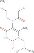 N-[6-Amino-1-(2-methylpropyl)-2,4-dioxo-1,2,3,4-tetrahydropyrimidin-5-yl]-N-butyl-2-chloroacetamide