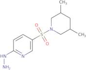 5-[(3,5-Dimethylpiperidin-1-yl)sulfonyl]-2-hydrazinylpyridine