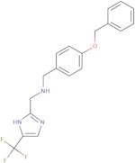 {[4-(Benzyloxy)phenyl]methyl}({[4-(trifluoromethyl)-1H-imidazol-2-yl]methyl})amine