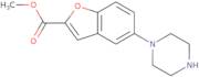5-(1-Piperazinyl)-2-benzofurancarboxylic acid methyl ester