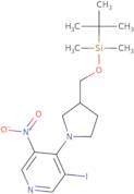 4-(3-((tert-Butyldimethylsilyloxy)methyl)-pyrrolidin-1-yl)-3-iodo-5-nitropyridine