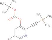 5-Bromo-2-((trimethylsilyl)ethynyl)pyridin-3-yl tert-butyl carbonate