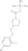 tert-Butyl 3-((5-bromo-3-iodopyridin-2-yloxy)methyl)pyrrolidine-1-carboxylate