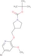 tert-Butyl 3-((5-bromo-3-methoxypyridin-2-yloxy)-methyl)pyrrolidine-1-carboxylate