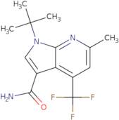 1-(tert-Butyl)-6-methyl-4-(trifluoromethyl)-1H-pyrrolo[2,3-b]pyridine-3-carboxamide