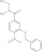 3-(Benzyloxy)-N-methoxy-N-methyl-4-nitrobenzamide