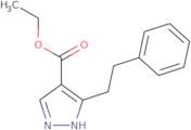 Ethyl 5-(2-phenylethyl)-1H-pyrazole-4-carboxylate