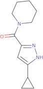 1-(3-Cyclopropyl-1H-pyrazole-5-carbonyl)piperidine