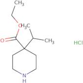 ethyl 4-isopropyl-4-piperidinecarboxylate hcl