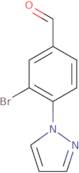 3-bromo-4-(1-pyrazolyl)benzaldehyde