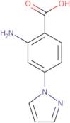 2-amino-4-(1-pyrazolyl)benzoic acid