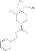 benzyl 3-hydroxy-4,4-dimethoxypiperidine-1-carboxylate