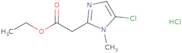 Ethyl 2-(5-chloro-1-methyl-1H-imidazol-2-yl)acetate hydrochloride