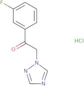 1-(3-Fluorophenyl)-2-(1H-1,2,4-triazol-1-yl)ethan-1-one hydrochloride