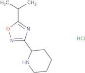 2-[5-(Propan-2-yl)-1,2,4-oxadiazol-3-yl]piperidine hydrochloride