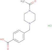 4-[(4-Acetylpiperazin-1-yl)methyl]benzoic acid hydrochloride