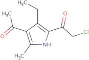 1-(4-Acetyl-3-ethyl-5-methyl-1H-pyrrol-2-yl)-2-chloroethan-1-one