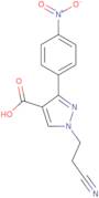 1-(2-Cyanoethyl)-3-(4-nitrophenyl)-1H-pyrazole-4-carboxylic acid