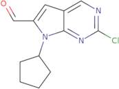 2-Chloro-7-cyclopentyl-7H-pyrrolo[2,3-d]pyrimidine-6-carboxaldehyde