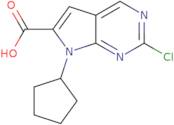 2-Chloro-7-cyclopentyl-7H-pyrrolo[2,3-d]pyrimidine-6-carboxylic acid