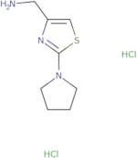 {[2-(1-Pyrrolidinyl)-1,3-thiazol-4-yl]methyl}amine dihydrochloride