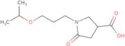 5-oxo-1-[3-(propan-2-yloxy)propyl]pyrrolidine-3-carboxylic acid