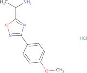 {1-[3-(4-Methoxyphenyl)-1,2,4-oxadiazol-5-yl]ethyl}amine hydrochloride