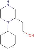 2-(1-Cyclohexyl-2-piperazinyl)ethanol