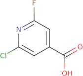 2-Chloro-6-fluoropyridine-4-carboxylic acid