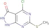 4-Chloro-6-(methylthio)-1H-pyrazolo[3,4-d]pyrimidin-3(2H)-one