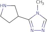 4-Methyl-3-(pyrrolidin-3-yl)-4H-1,2,4-triazole