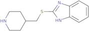 2-[(Piperidin-4-ylmethyl)sulfanyl]-1H-1,3-benzodiazole