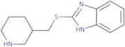 2-{[(Piperidin-3-yl)methyl]sulfanyl}-1H-1,3-benzodiazole